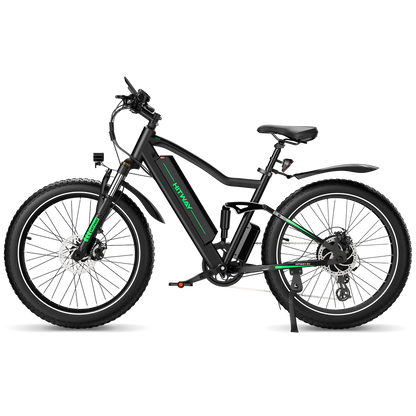 Elektrische fiets HITWAY BK9S, fatbike, zijaanzicht links