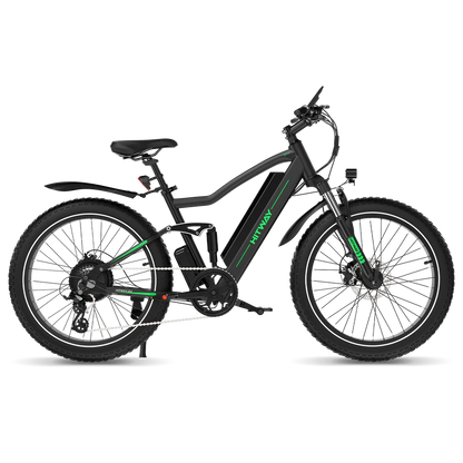 Elektrische fiets HITWAY BK9S, fatbike, zijaanzicht rechts