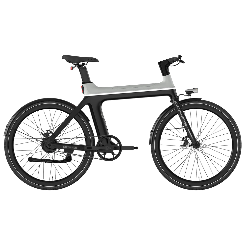 Elektrische fiets ENGWE E-BIKE X in zwart met grijs, zijaanzicht rechts