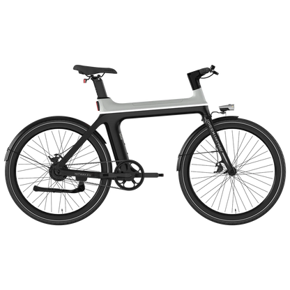 Elektrische fiets ENGWE E-BIKE X in zwart met grijs, zijaanzicht rechts