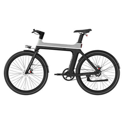 Elektrische fiets ENGWE E-BIKE X in zwart met grijs, zijaanzicht links