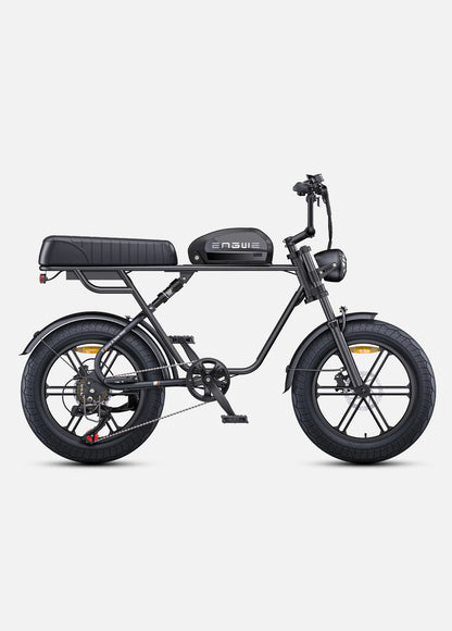 Elektrische fiets ENGWE M20, groen, zijaanzicht rechts, enkele accu